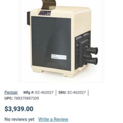 Pentair MasterTemp Pool Heater