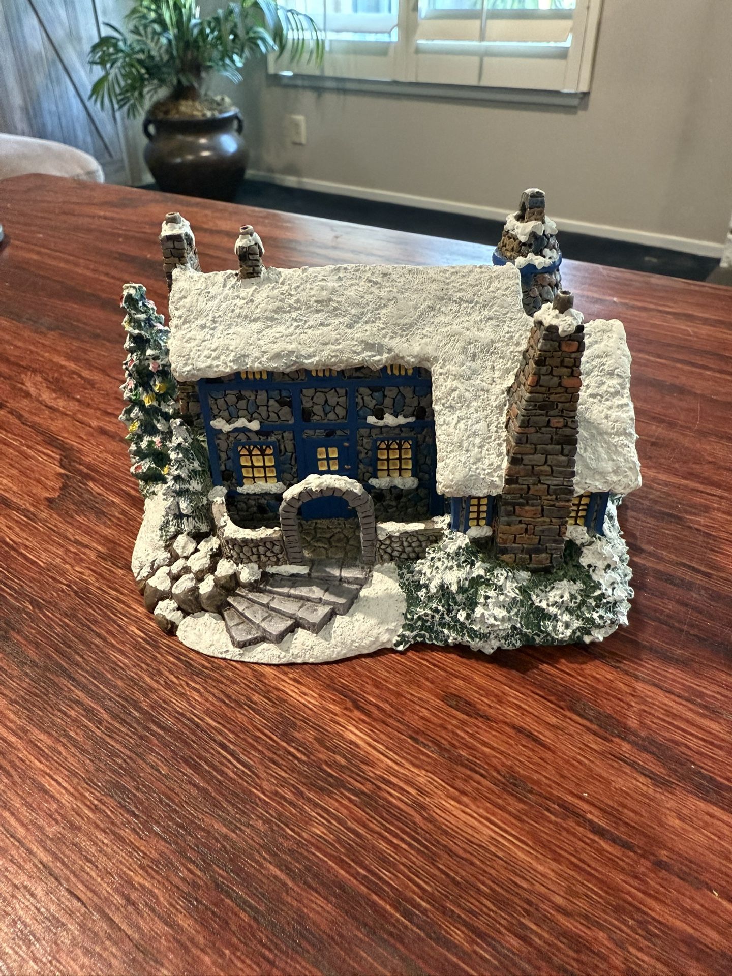 Vintage Thomas Kinkade ‘Stonehearth Hutch’ Sculpture from 1995