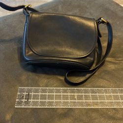 Black Leather Coach Bag 