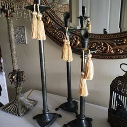 Vintage Iron Candle Holders 22", 20", 16", PICK UP IN EAST ORLANDO NO HOLDS And NO DELIVERY!👁️👁️