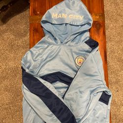 Manchester City Hoodie – Sky Blue (Size Large)