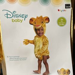 Simba Costume 12-18 Mo Disney Baby 