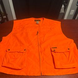 Vintage Remington Vest Blaze Orange Hunting Neon Safety Outdoor Vest 2XL