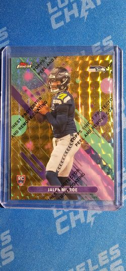 Jalen Milroe Topps Finest Rookie Card Seahawks Gold /50