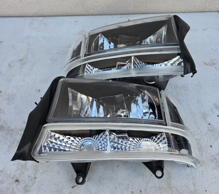 98-03 Dodge Durango 97-04 Dakota Headlights Luces Calaveras Micas Faros Focos Faroles Headlamps