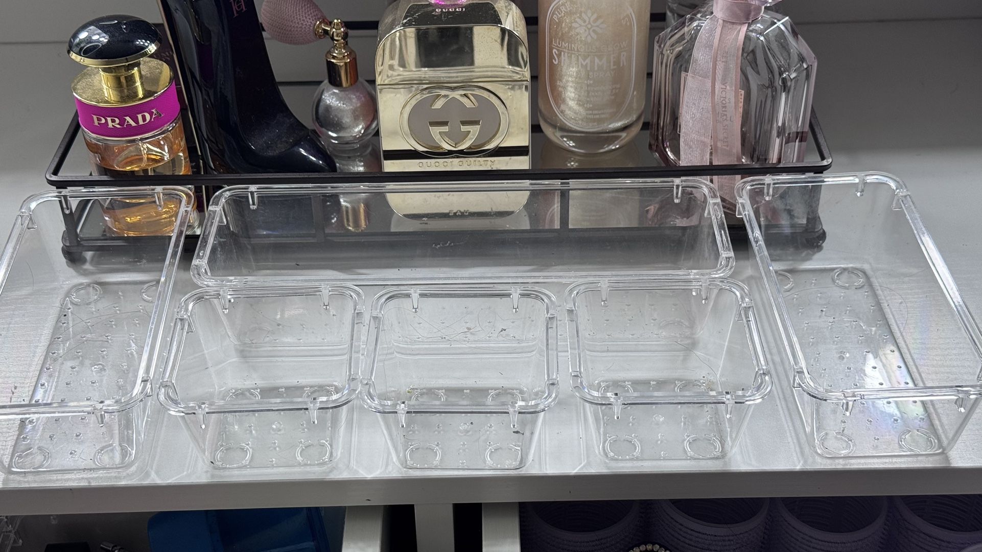 ✨ Clear Acrylic Organizer Set 