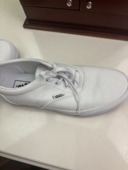 Vans, Barely Used, Women’s Size 8, White Cloth