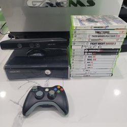 XBOX 360 SLIM WITH 15 GAMES