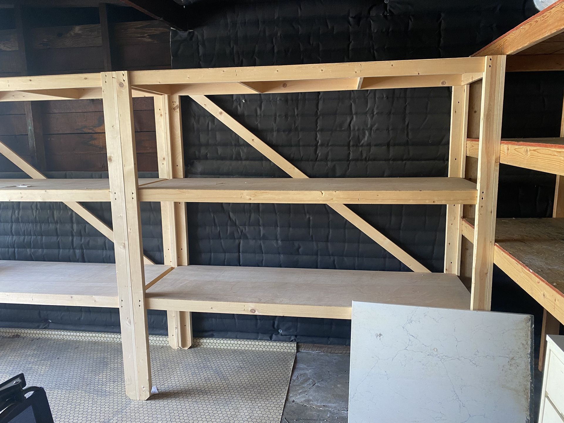 3 Sets Of Garage Shelves