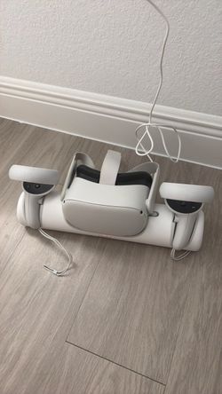Meta Quest 2 VR Headset with Controllers and Charging Dock