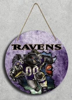 Ravens Decorative wood sign