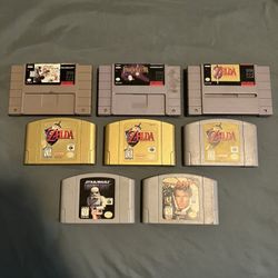 SNES And N64 Game Cartridges