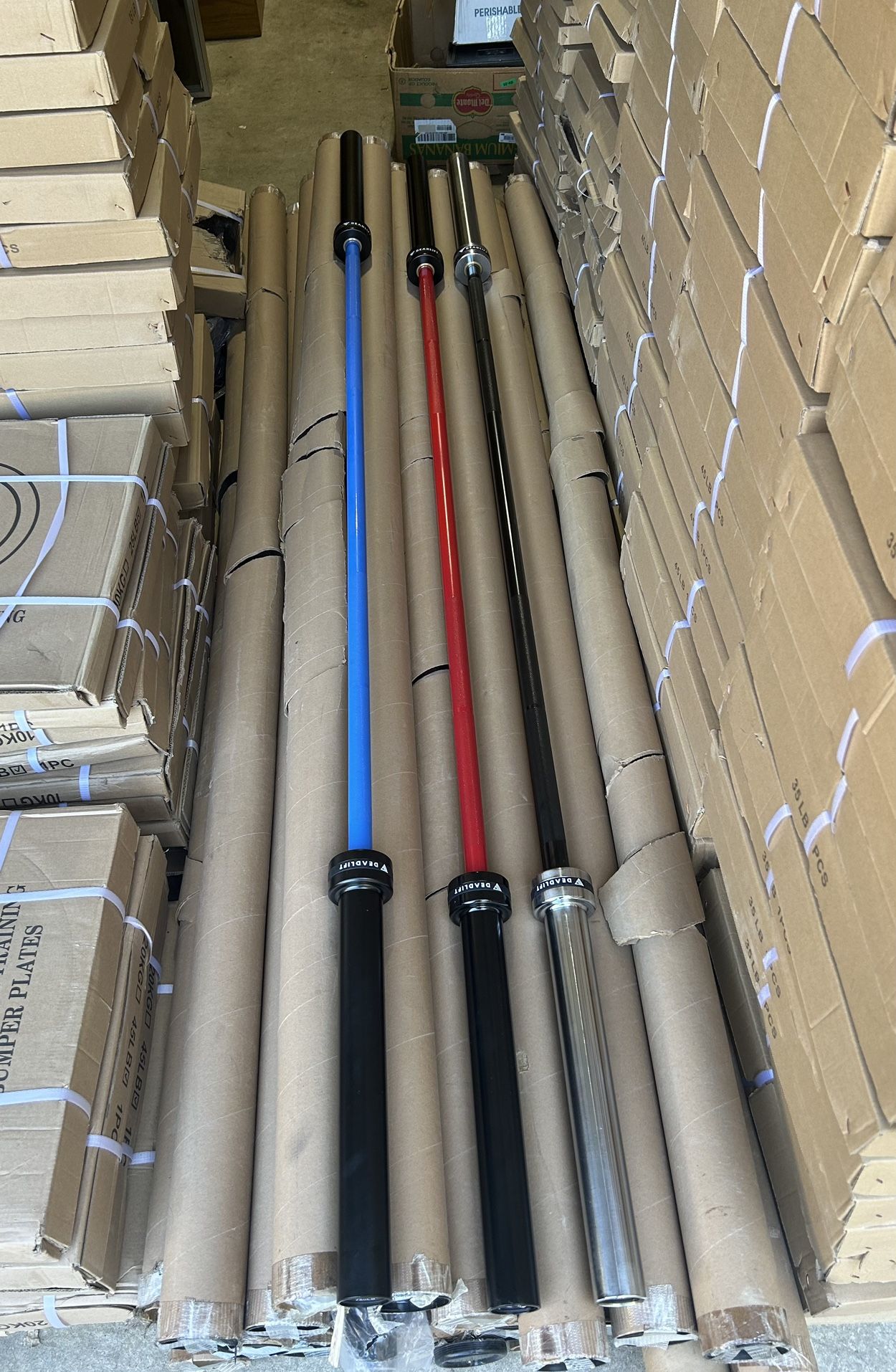Brand New Colorful 7 Foot Olympic Barbells