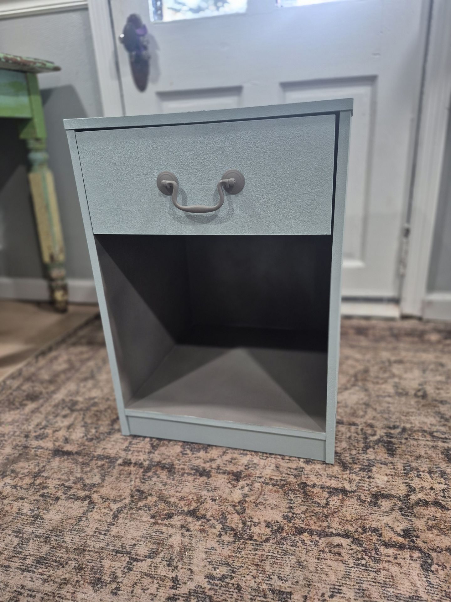 Coastal blue end table