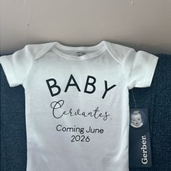 Baby Name Onesie Announcement 
