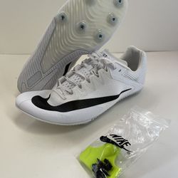 Nike Zoom Rival Sprint White Track & Field (DC8753-100) w/ Spikes Men’s Size 11
