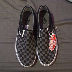 Vans Classic Slip-On Checkerboard black Grey