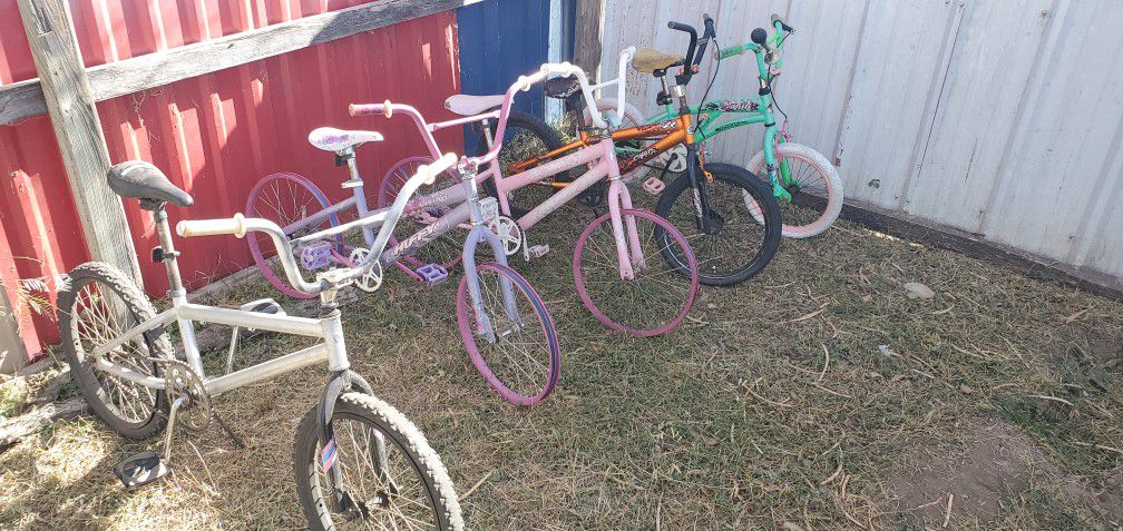 bikes ranging from 15$-5$