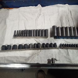 Matco Sockets 3/8 Drive And 1/4 Inch Drive Longs And Deeps 200 For All Of Them Or Best Offer