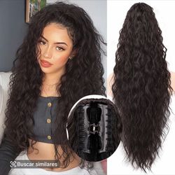 Extensión De Pelo  Nueva Color Black Brown 