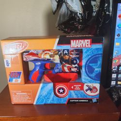 Nerf Marvel Captain America Dart Blaster - The Captain's Ultimate Shield Weapon