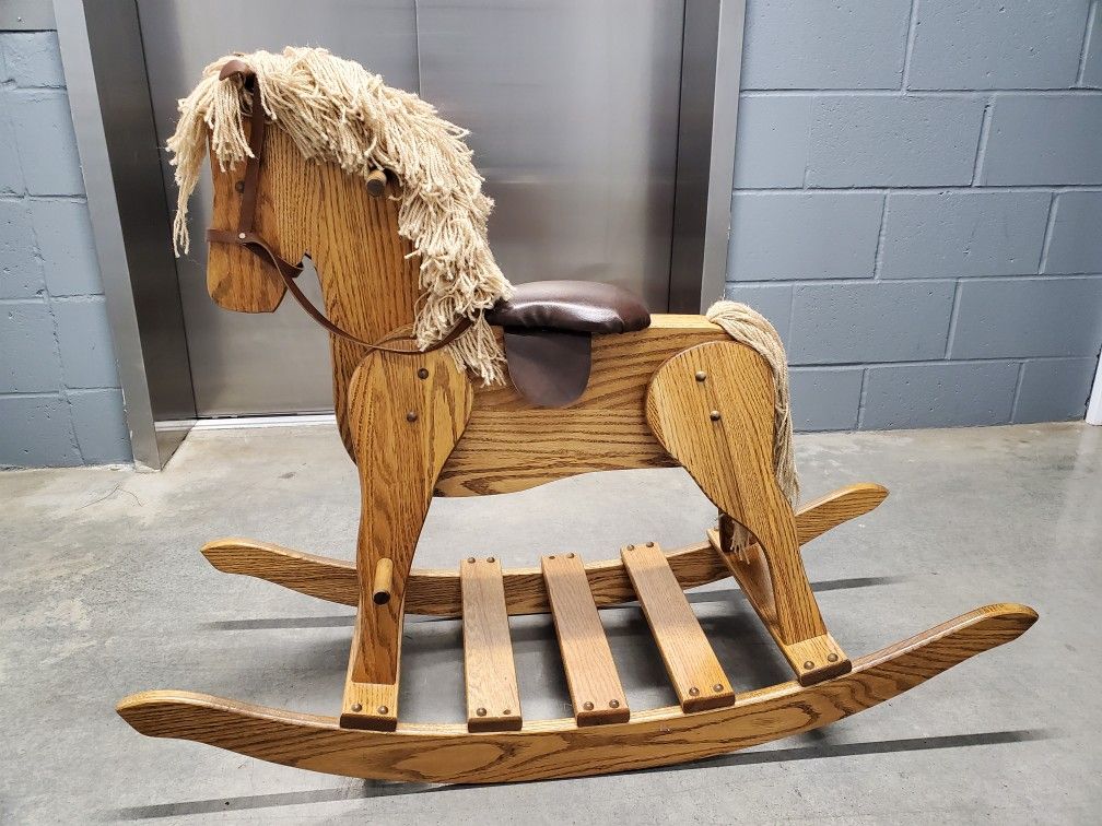 Wooden Rocking Horse 
