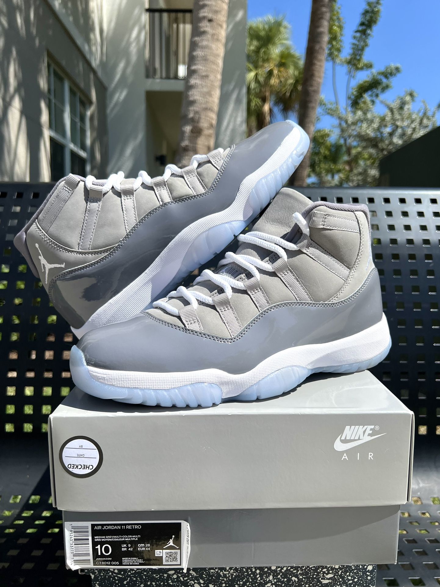 Jordan 11 Cool Grey SZ 10 BRAND NEW Travis Nigel