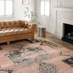 Jocelyn Rose/Rose 9 ft. 6 in. x 12 ft. 6 in. Transitional 100% Polypropylene Pile Area Rug