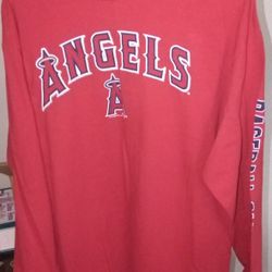 Angels Baseball Long Sleeve CSA Large T-SHIRT 