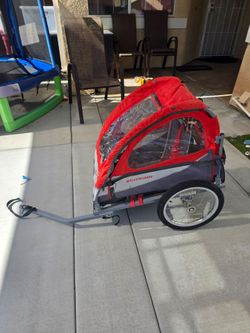 Foldable schwin bike trailer for kids