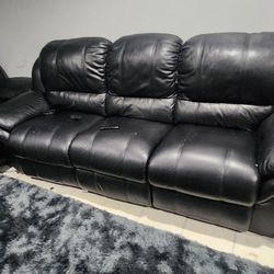 SUPER COMFY THEATRE STYLE RECLINING LOVE SEAT AND SOFA