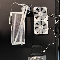 ASUS ROG Strix LC 240 RGB White Edition All-in-one Liquid CPU Cooler 
