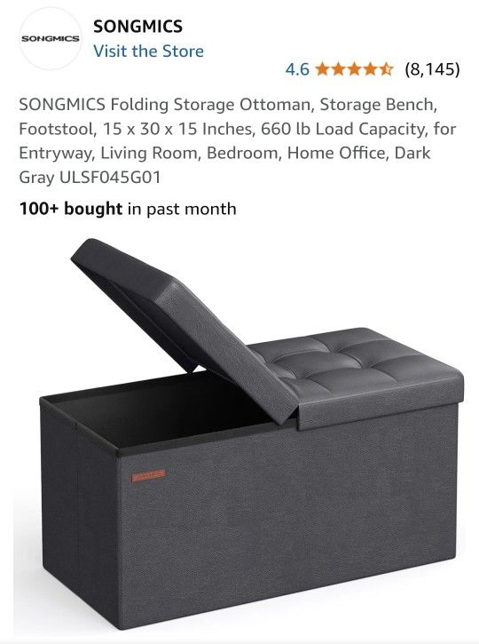 30" Storage Ottoman