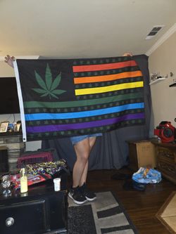 Pride Weed Flag And Las Vegas Plate Cover