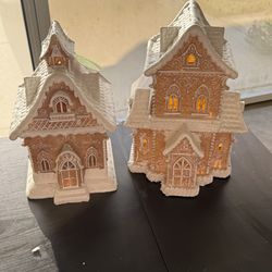 Two large ginger bread houses
