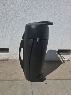 Round Hard Case with Wheels 42 in. Tall