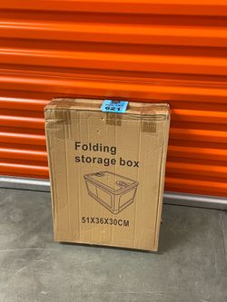 Foldable Storage Box – Yellow- Medium Size – New in Box/Pickup 77092