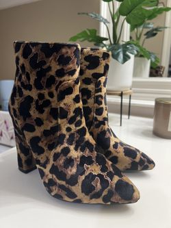 Leopard Boots - Size 5.5