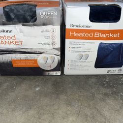 brookstone heated blanket - Queen