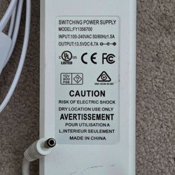 13.5V 6.7A AC Adapter for Freedom CPAP Battery Kit (FY1356700)