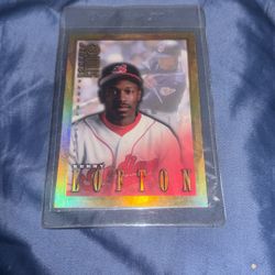 Kenny Lofton 1998 Numbered 147/300 Donruss Baseball Refractor 
