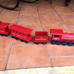 Wooden Train set $65.00 trucks $45.00 CASH, TEXT FOR PRICES. 