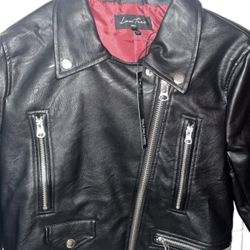 faux leather jacket