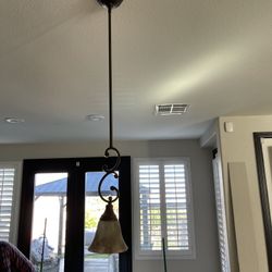 Oil Bronze Island Lights Great Condition Used