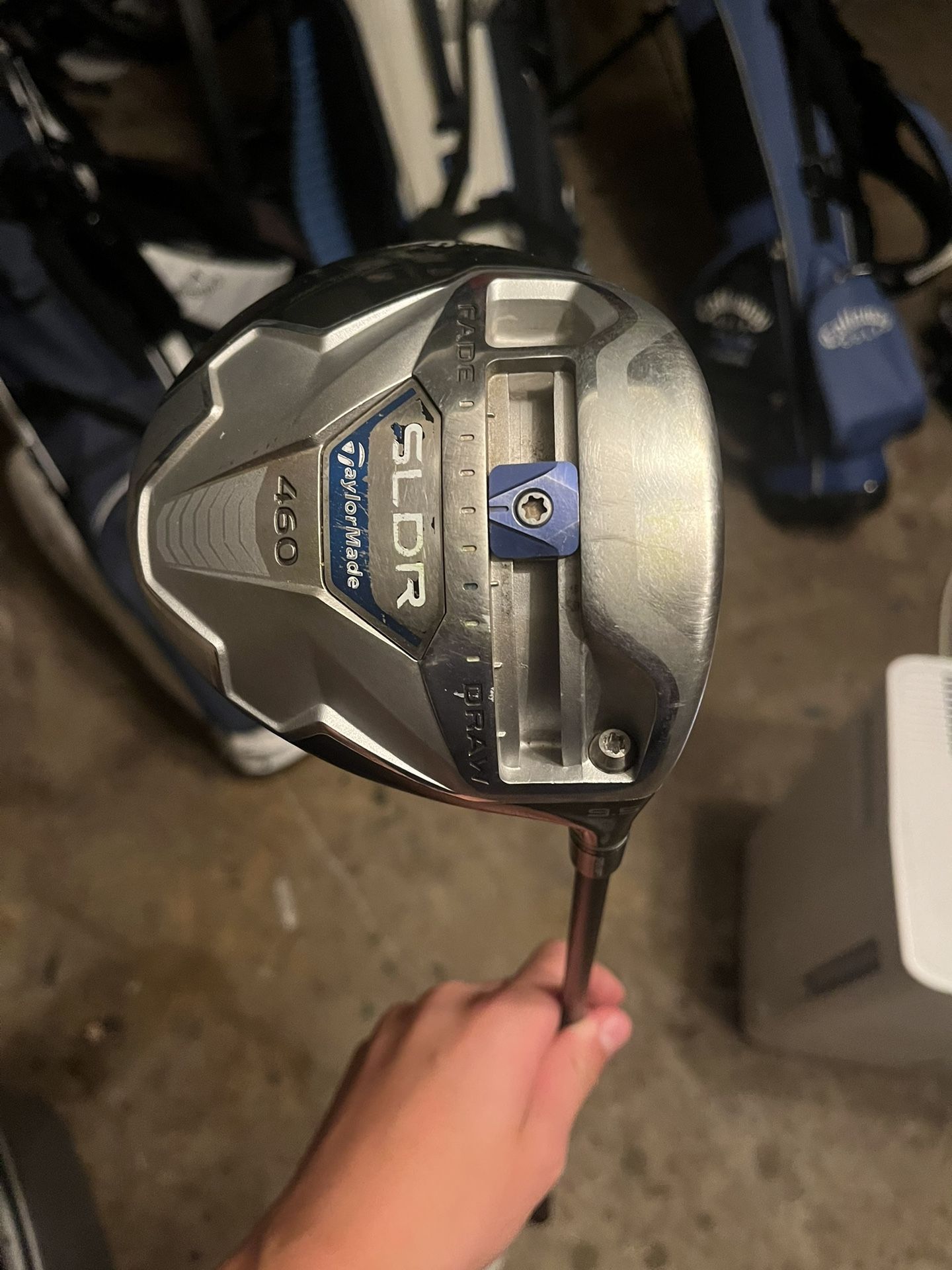 Taylormade SLDR 9.5 Degree Stiff Shaft Driver With Head Cover