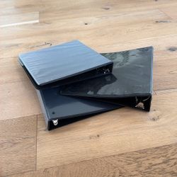 3 Black Binders 