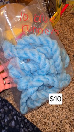 10 New Baby Blue Table Runners