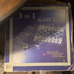 3 in 1 chess game set