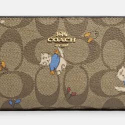 Coach Wallet Featuring Kittens With Mittens Pattern