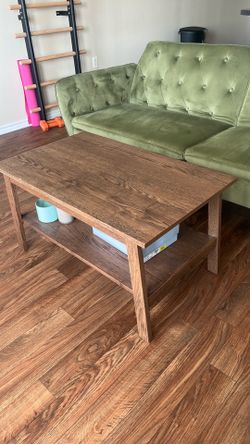 Wooden coffee table